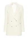 Blazé Milano Resolute Everyday Virgin Wool Blazer In Cream