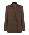 Blazé Milano Winibelle Nightbreak Wool-blend Blazer In Brown