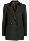 Blazé Milano Blaze Milano Everynight Herringbone Wool Blazer In Green