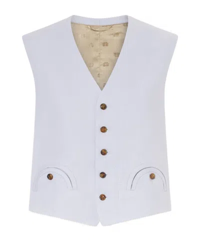 Blazé Milano Feral Canvas Vest In White