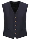 Blazé Milano First Class Feral Vest In Blue