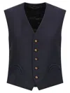 Blazé Milano First Class Feral Vest In Blue