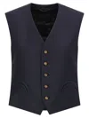 Blazé Milano First Class Feral Vest In Blue
