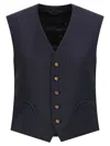 Blazé Milano First Class Feral Vest In Blue