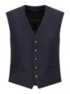 Blazé Milano First Class Feral Vest In Blue