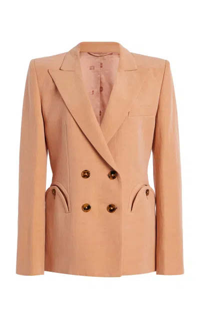Blazé Milano Double-breasted Jacket In Neutral