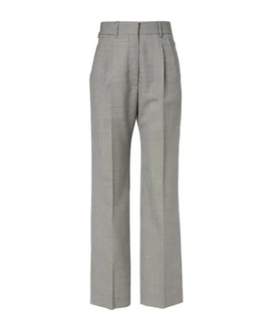 Blazé Milano Fox Houndstooth Straight Pants In Gray