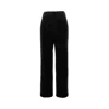 Blazé Milano Velvet Pleated Trousers With Belt Loops In Black