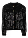 Blazé Milano Sequin-embellished Single-breasted Jacket In Black