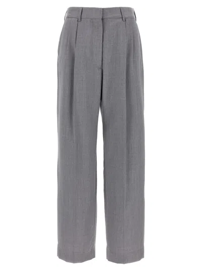 Blazé Milano Pleat-detail Trousers In Gray