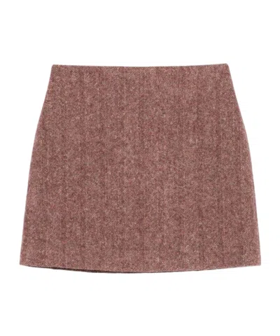 BLAZÉ MILANO HERRINGBONE MINI SKIRT
