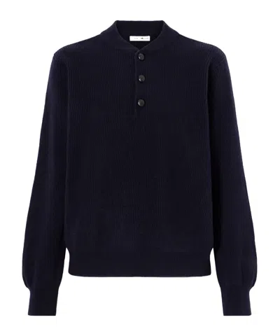 Blazé Milano Highland Dorset Ribbed-knit Wool And Cashmere-blend Sweater In Black