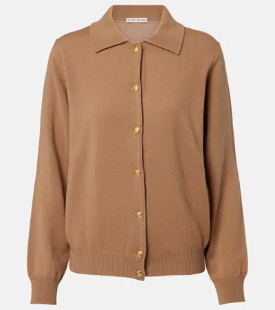 Blazé Milano Highland Wool And Cashmere Cardigan In Brown