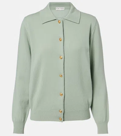 Blazé Milano Highland Wool And Cashmere Cardigan In Green