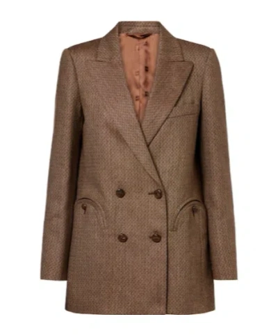 Blazé Milano High-quality Blazer In Brown
