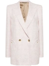 Blazé Milano Panakeia Everynight Houndstooth Blazer In Pink