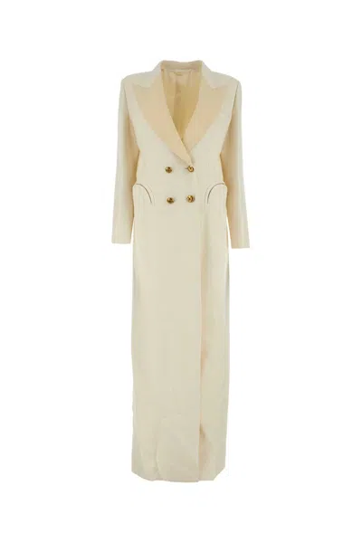 Blazé Milano Blaze Milano Ivory Viscose Blend Heart Blazer Dress In Neutral