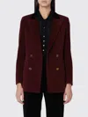 Blazé Milano Blazer Classic Touch In Bordeaux Velvet In Burgundy