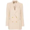 Blazé Milano Blaze Milano Everyday Alithia Double Breasted Blazer In Neutrals