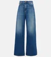 Blazé Milano Java High-rise Wide-leg Jeans In Blue