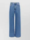 Blazé Milano Light Blue Cotton Jeans With Distinctive Embroidery
