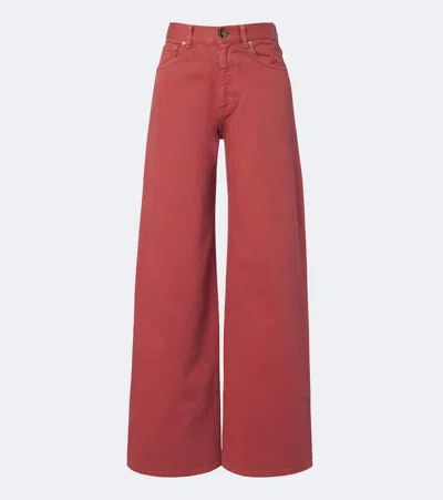 Blazé Milano Blaze Milano Java Wide-leg Jeans In Rosa