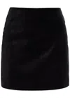 Blazé Milano Blaze Milano Jealousy Coci Velvet Mini Skirt In Black