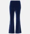Blazé Milano Jealousy Morelia Velvet Flared Pants In Blue