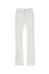 Blazé Milano Denim Jeans Featuring Belt Loops In White