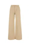 Blazé Milano Jeans Dalla Gamba Ampia Nariida In Denim Beige Donna In Beige O Tan