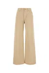 Blazé Milano Jeans Dalla Gamba Ampia Nariida In Denim Beige Donna