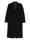 Blazé Milano Curved-pockets Buttoned Single-breasted Coat In Blue