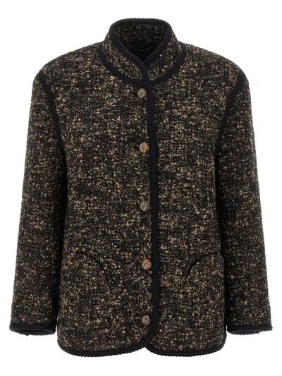 Blazé Milano 'katara Curly' Blazer In Brown