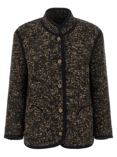 Blazé Milano Katara Curly Blazer In Black