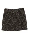 Blazé Milano Coci Wool-blend Tweed Miniskirt In Brown