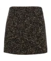 Blazé Milano Coci Wool-blend Tweed Miniskirt In Brown