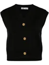 Blazé Milano Sebright Wool-blend Sweater Vest In 黑色