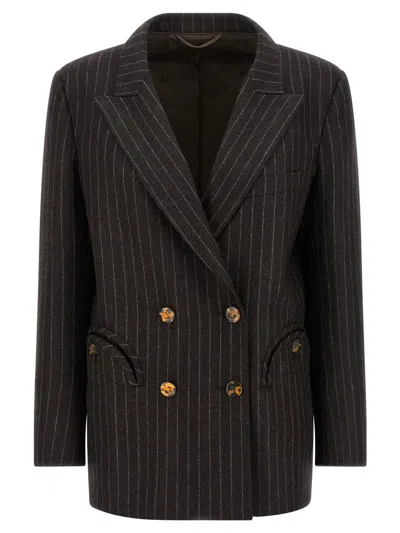Blazé Milano 'lady Maud Everynight' Blazer In Brown