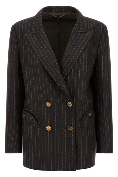 Blazé Milano 'lady Maud Everynight' Blazer In Brown
