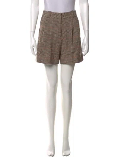 Pre-owned Blazé Milano Lambswool Mini Shorts W/ Tags In Neutral