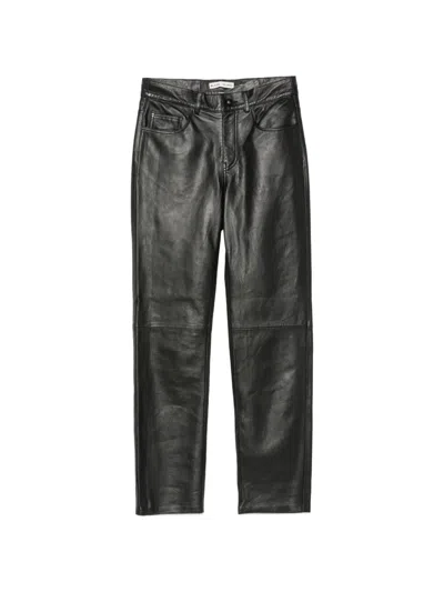 Blazé Milano Leather Trousers In Black