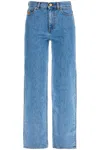 Blazé Milano Light Blue Cotton Jeans With Distinctive Embroidery