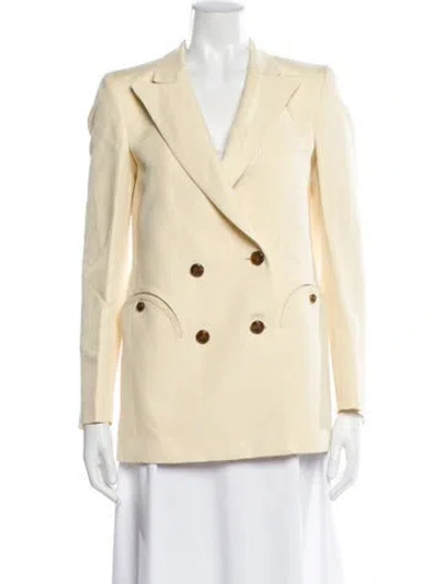 Pre-owned Blazé Milano Linen Blazer In Neutral