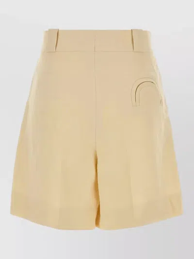 Blazé Milano Linen Blend Tailored High Waist Shorts