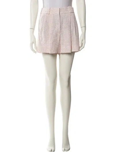 Pre-owned Blazé Milano Linen Mini Shorts W/ Tags In Pink