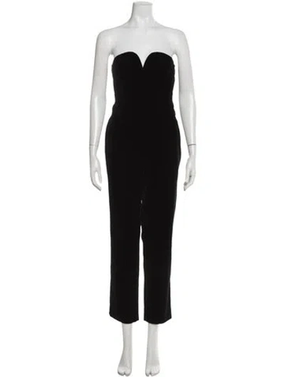 Pre-owned Blazé Milano Linen Strapless Jumpsuit In Blue