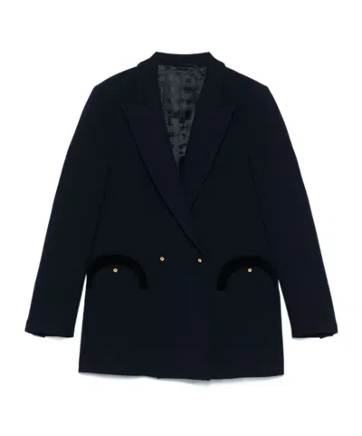 Blazé Milano Long Sleeve Casual Jacket In Blue