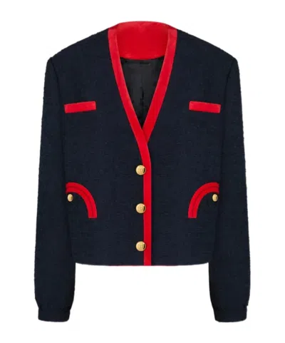 Blazé Milano Long Sleeve Jacket In Blue