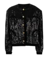Blazé Milano Sequin-embellished Single-breasted Jacket In Black