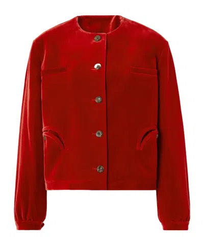 Blazé Milano Long-sleeved Casual Jacket In Red